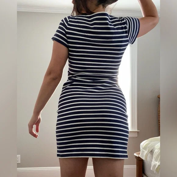 Joules Riviera Dress - Striped round neck 100% cotton dress - US6 /UK10 - Picture 12 of 12